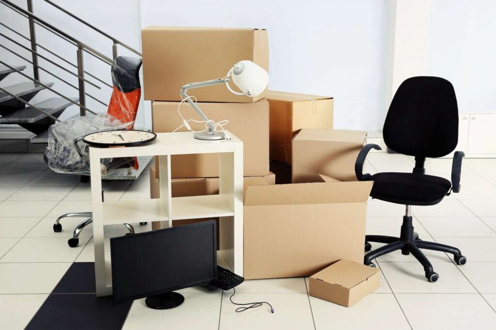 Efficient packing of office electronics by reliable moving professionals.