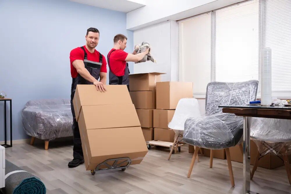 Our team of movers ensuring a smooth transition to your new home with expert packing and transport.